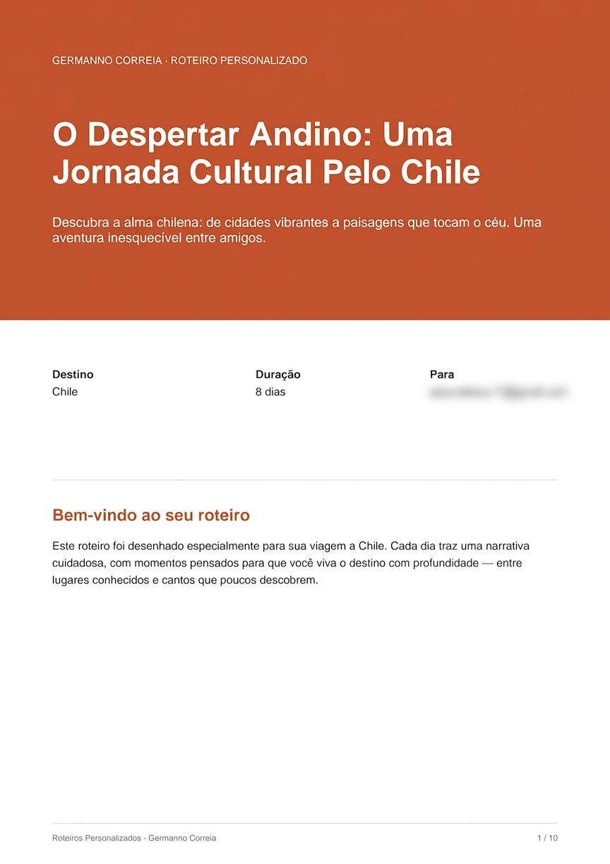 Página 1 do roteiro em PDF