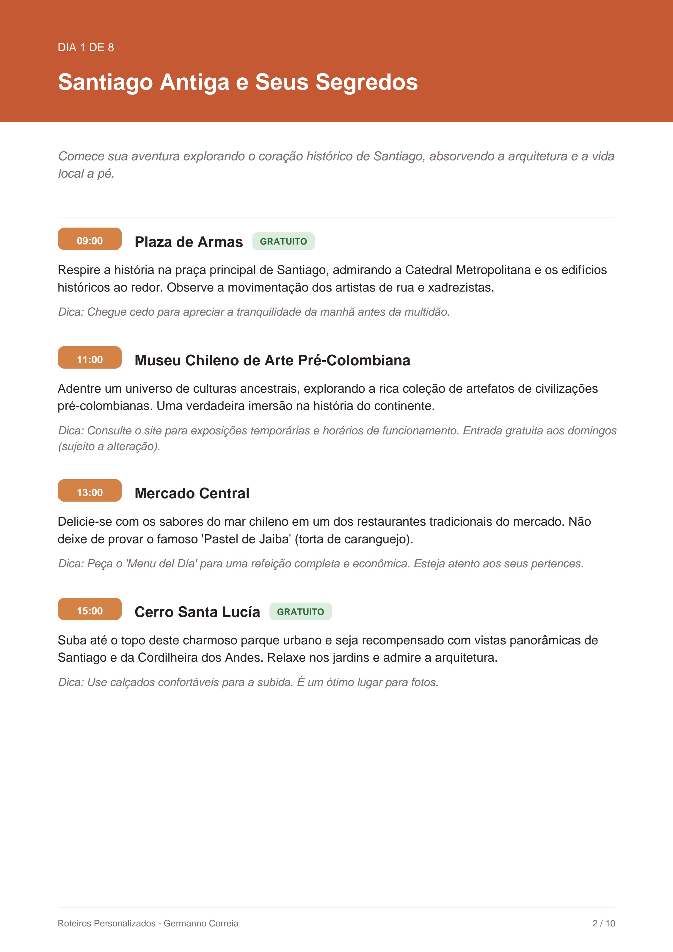 Página 2 do roteiro em PDF