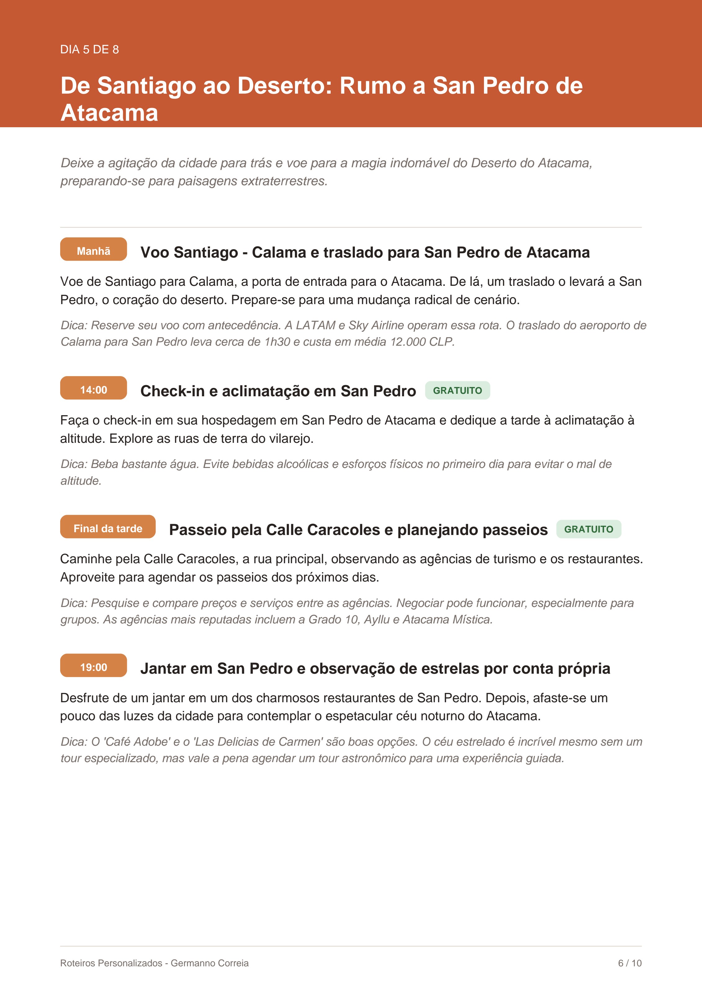 Página 3 do roteiro em PDF